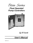 Float Operated Pump Controllers By CSI Controls User`s Manual