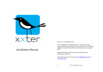 Installation manual xxter