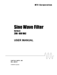 Sine Wave Filter - MTE Corporation