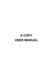 X COPY USER MANUAL