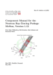 Component Manual for the Neutron Ray