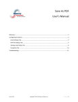 Save As PDF User`s Manual