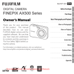 Fujifilm FinePix AX500 User`s Manual