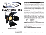 ELED Fresnel 150 User Manual