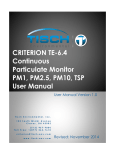 TE-6.4 series Criterion Particulate Spectrometer Analyzers Manual