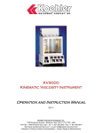 Operation and Instruction Manual