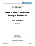 N2KBuilder™ NMEA 2000® Network Design Software User`s Manual