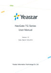 NeoGate TG Series User Manual