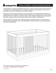 Harlow Crib (8601) - Assembly and Operation Manual