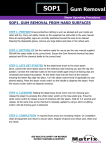 sop1. gum removal from hard surfaces