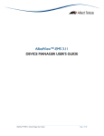 AlliedView™-EMS 3.11 DEVICE MANAGER USER`S