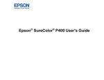 User`s Guide - SureColor P400 - Epson America, Inc.