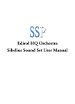 Edirol HQ Orchestra Sound Set User Manual