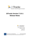 i2iTracks Release Notes