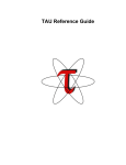 TAU Reference Guide - Computer and Information Science