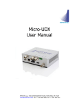 Micro-UDX User Manual