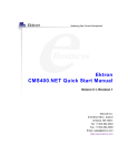 Ektron CMS400.NET Quick Start Manual