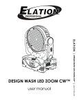 design wash led zoom cw - user manual ver 1