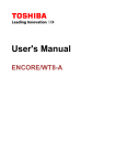 User`s Manual - TOSHIBA FORUMS