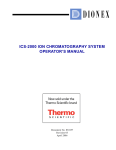 ICS-2000 Ion Chromatography Operator`s Manual