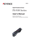 Digital Photoelectric Sensor User`s Manual