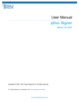 User Manual pDoc Signer