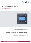 Operation and Installation ATR-Remote-LCD