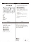 EQ-7545R PREAMP USER`S MANUAL 4Band EQ