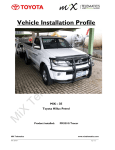 Vehicle Installation Profile