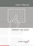 User`s Manual CONCEPT 302 ECDLF