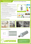 Aluminum Fin LED Corn Bulb Column