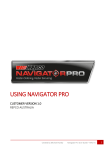 USING NAVIGATOR PRO