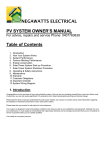 pv system owner`s manual
