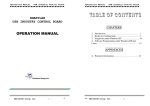 OPERATION MANUAL - USB IO Industrial