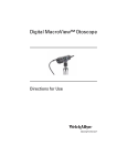 Digital MacroView Otoscope, User Manual