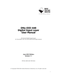 DNx-DIO-448 Digital Input Layer User Manual