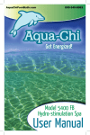 User Manual - Aquachi Ionic Foot Bath & Spa