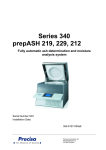 Series 340 prepASH 219, 229, 212 Fully automatic ash