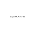 Oxygen XML Author 12.2