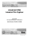 User Manual - Vidar Systems Corporation