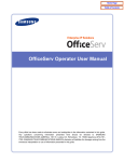 OfficeServ Operator User Manual
