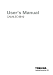 CAMILEO B10 User`s Manual
