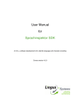 Sprachinspektor SDK User Manual - Lingua
