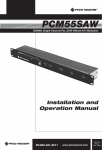 PCM55 SAW User Manual