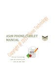 ASiM MOBILE USER MANUAL - Olivine Technology Ltd