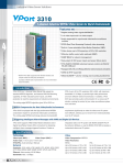 Features 1-channel Industrial MPEG4 Video Server for Harsh