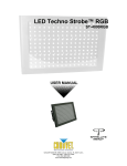 LED Techno Strobe RGB ST-4000RGB User Manual Rev. 4