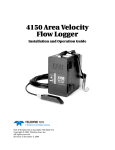 4150 Area Velocity Flow Logger: Installation and