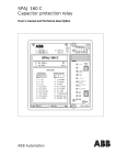 SPAJ 160 C Capacitor protection relay