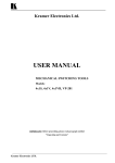 USER MANUAL - Kramer Electronics